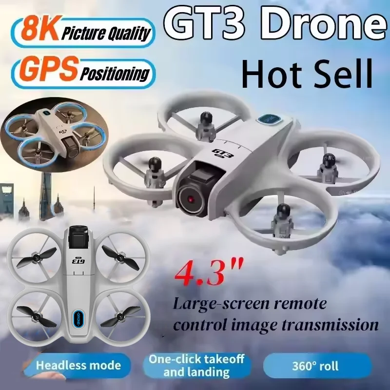 Drone Camera Night Vision - GT3 Drone 8K HD Dual Cameras