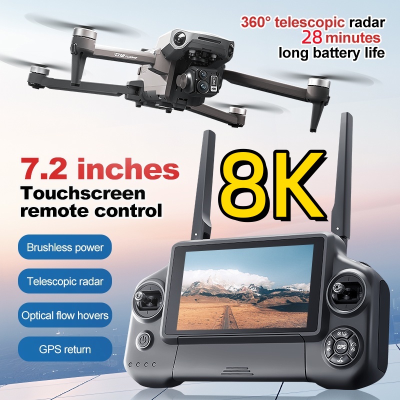 8K 3 Axis Gimbal Brushless 7.2 - Drone Camera Night Vision 리뷰 및 가격