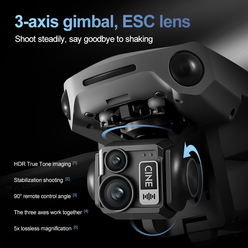 8K 3 Axis Gimbal Brushless 7.2 - Drone Camera Night Vision 리뷰 및 가격