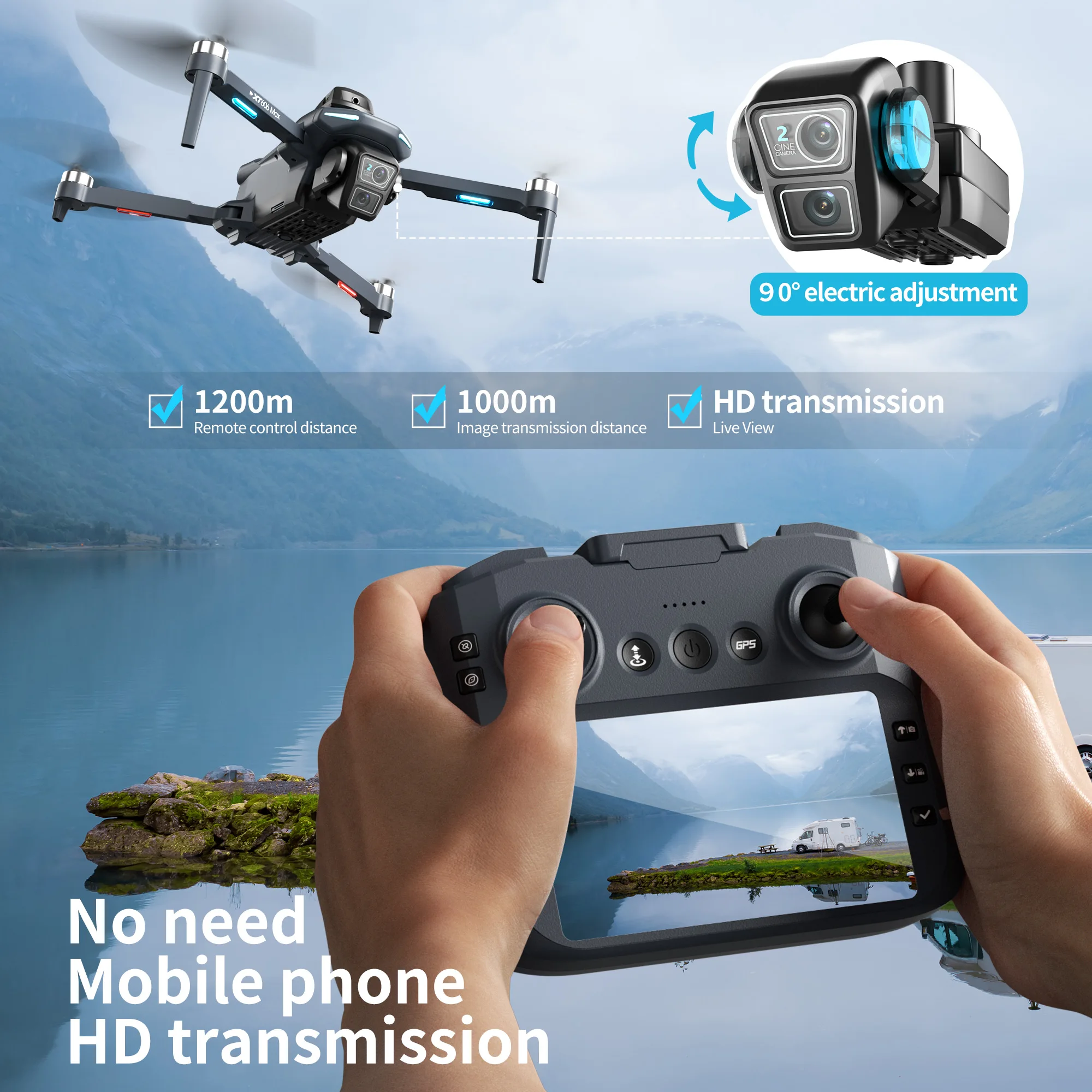 Lenovo XT606 MAX GPS Drone 4k  - Drone Camera Thermal 리뷰 및 가격