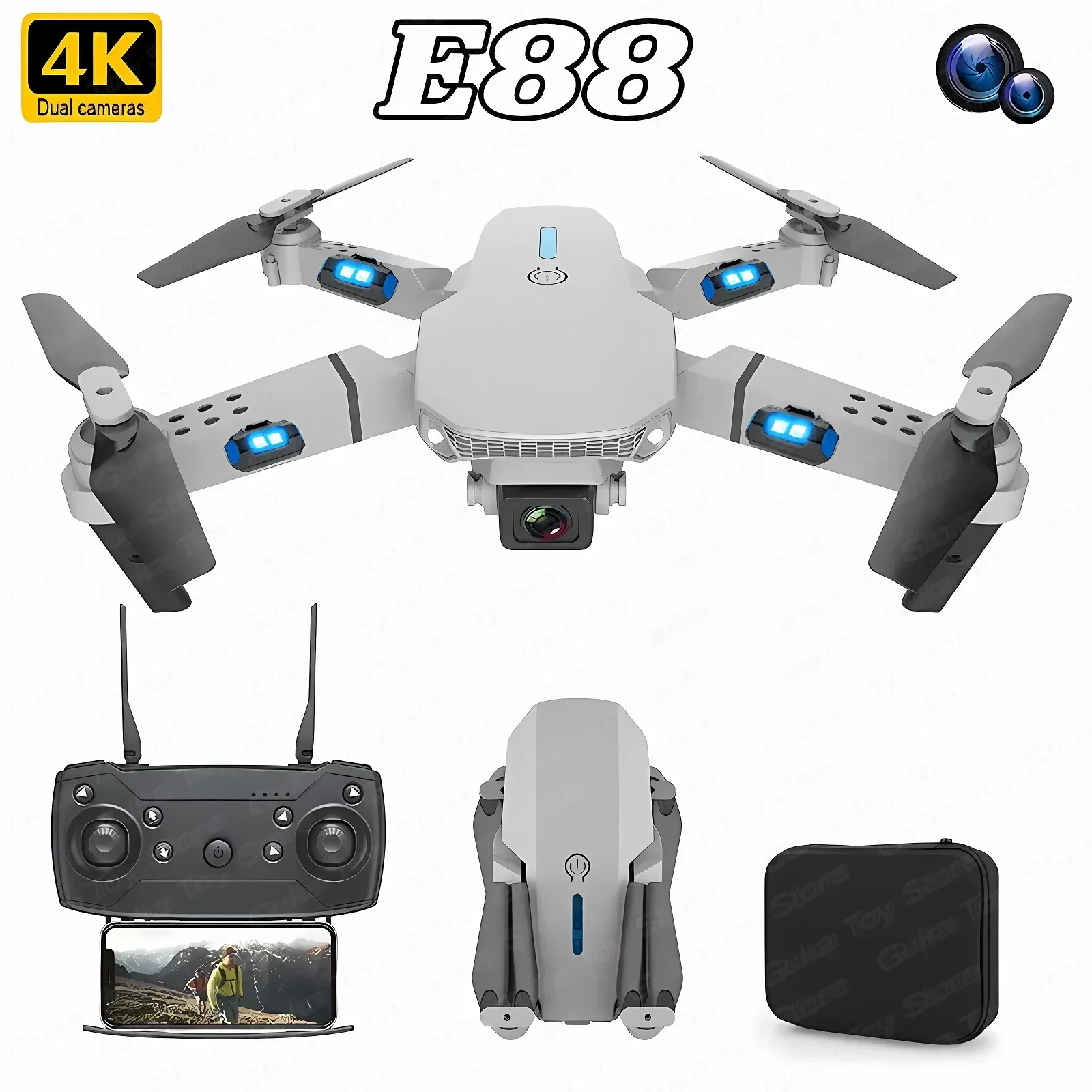 E88 Pro WIFI FPV Drone Wide An - Drone Camera 4K 리뷰 및 가격
