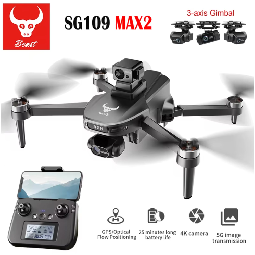 SG109 MAX2 Professional FPV 8K - Drone Camera With Gimbal 리뷰 및 가격