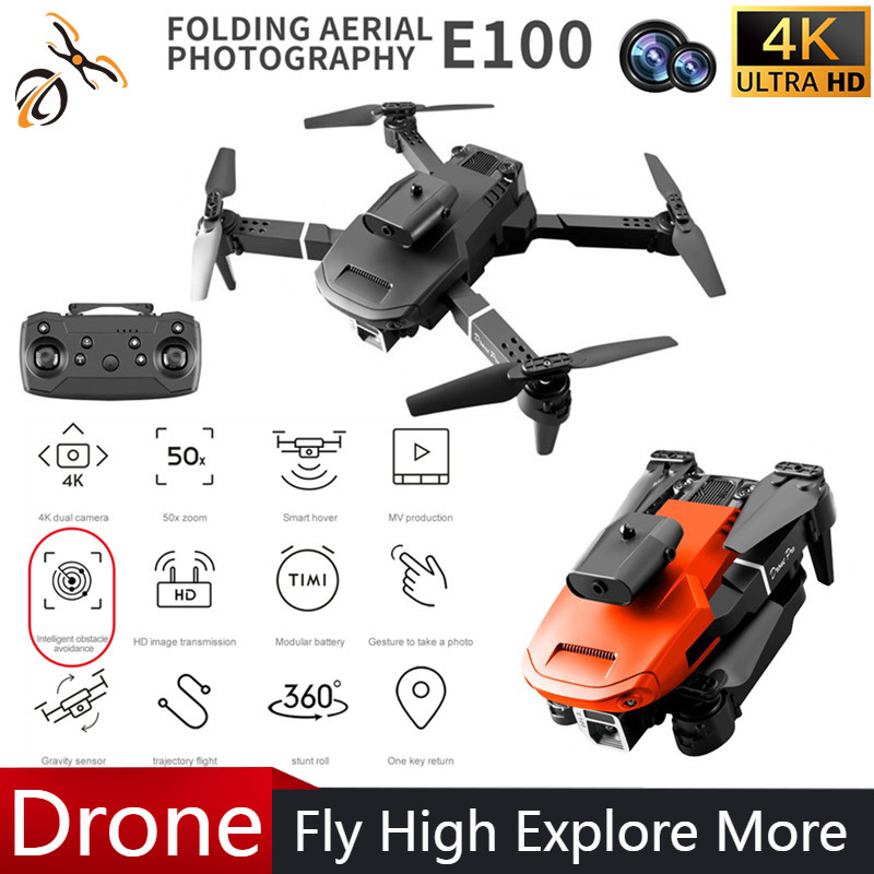 Mini E100 Four-sided Obstacle  - Drone Camera With Gimbal 리뷰 및 가격