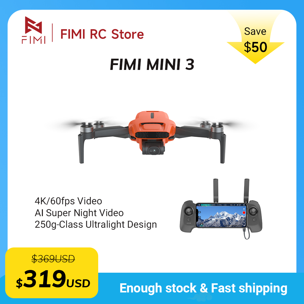 FIMI MINI 3 Camere drone 4K 60 - Drone Camera Night Vision 리뷰 및 가격