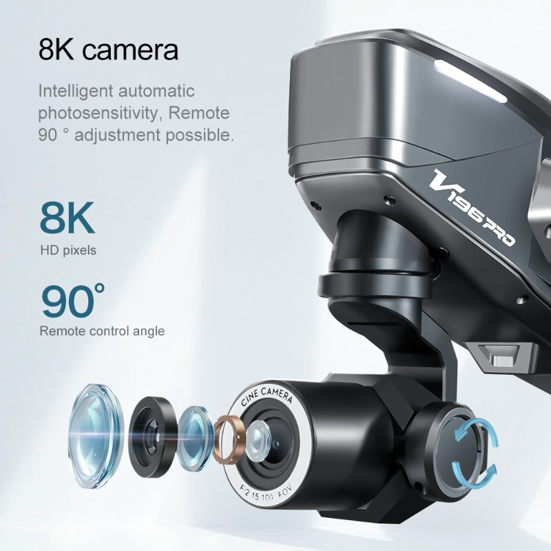 2025 V196 Automatic Obstacle A - Drone Camera With Gimbal 리뷰 및 가격